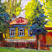 Дом поэта Заболоцкого. Таруса. 2011. Холст, масло. 60х80